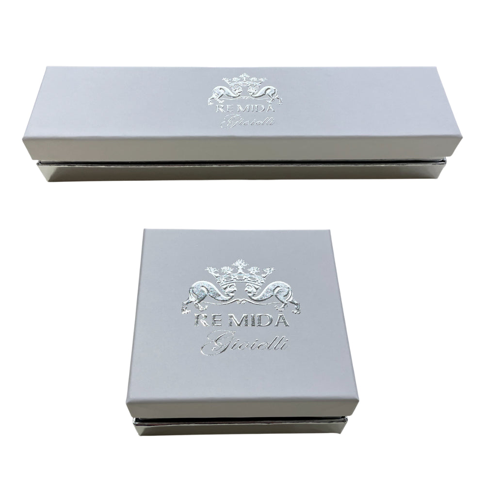 Collana Uomo Re Mida Quarto Scudetto Napoli Argento Zirconi CL-C-2